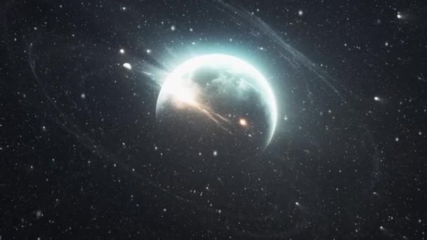 Vol Vers Une Exoplanète Images Haute Qualité — Video