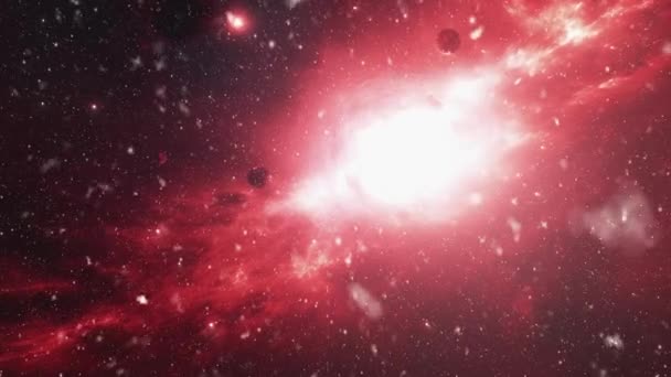 Latar Belakang Ruang Untuk Digunakan Dalam Video Galaksi Baru Dan — Stok Video