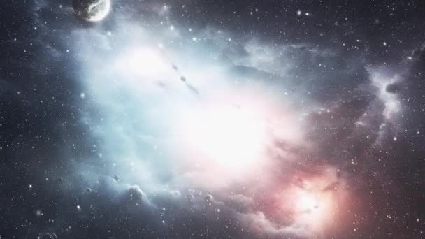 Космічний Фон Використання Відео Нові Галактики Всесвіти Високоякісні Кадри — стокове відео