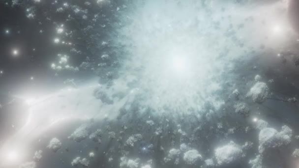 Animație Video Prafului Cosmic Gazului Înregistrare Înaltă Calitate — Videoclip de stoc