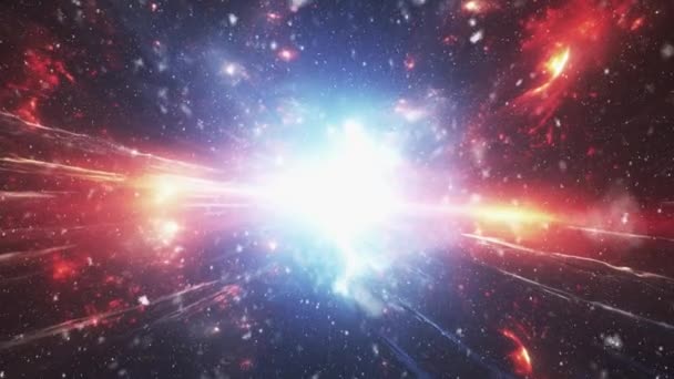 Nanılmaz Bir Galaksinin Merkezine Uçmak Yüksek Kalite Görüntü — Stok video