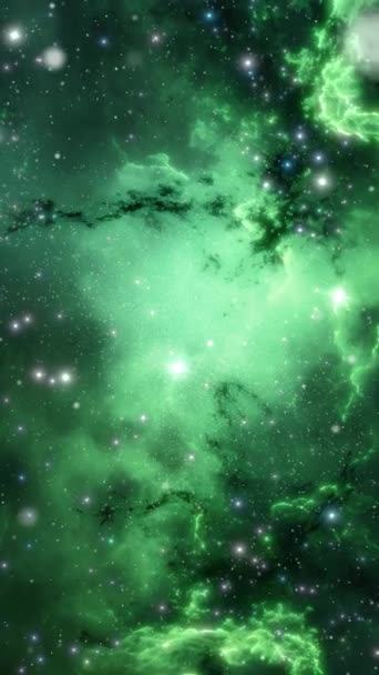 Космічний Вертикальний Фон Галактики Високоякісні Кадри — стокове відео