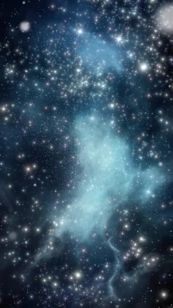 Fond Vertical Cosmique Galaxie Images Haute Qualité — Video