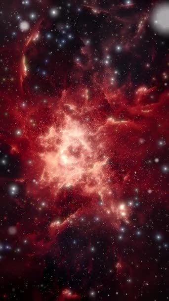 Кластер Зірок Галактик Космосі Високоякісні Кадри — стокове відео