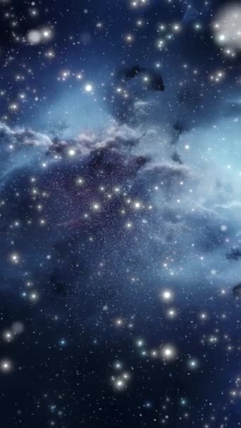 Gromada Gwiazd Galaktyk Kosmosie Materiał Wysokiej Jakości — Wideo stockowe