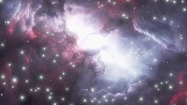星と塵がついた暗い宇宙 高品質の4K映像 — ストック動画