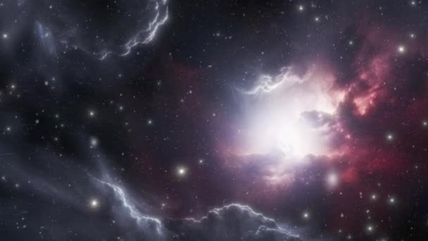 Una Nube Cosmica Gas Polvere Cui Forma Una Stella Filmati — Video Stock