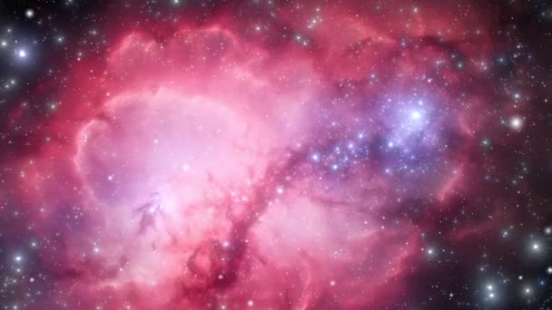 Небесна Краса Захоплена Космічній Таблиці Галактиками Зірками Переплітаються Високоякісні Кадри — стокове відео