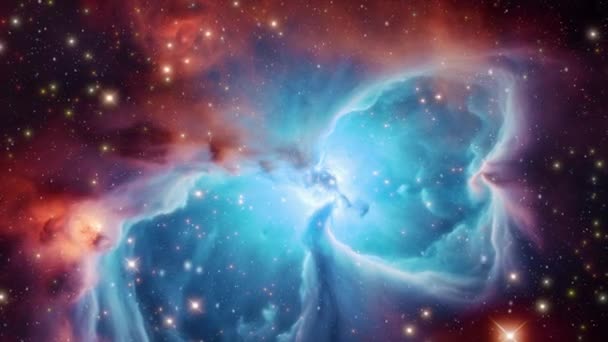 Increíbles Nebulosas Cósmicas Otro Extremo Del Universo Imágenes Alta Calidad — Vídeos de Stock