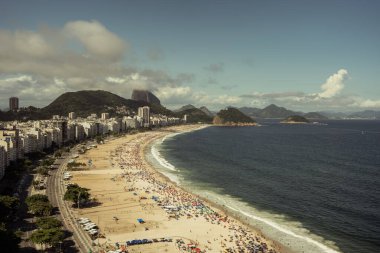 Rio de Janeiro beach. View from a height. High quality photo