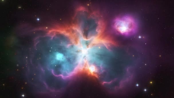 Cosmic Background Nebula High Quality Footage — Stock Video