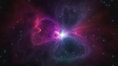 Süpernova patlamasından sonra güzel, belirsiz bir galaksi. Yüksek kalite 4k görüntü
