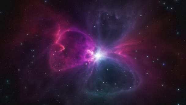超新星爆炸后美丽的星云状星系高质量的4K镜头 — 图库视频影像