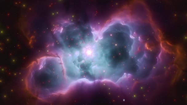 Kozmikus Háttér Repülés Galaxisba Kiváló Minőségű Felvételek — Stock videók