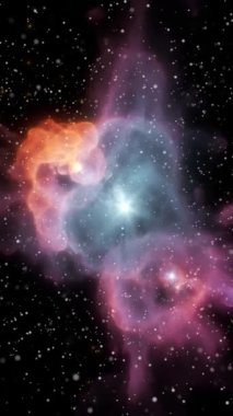 Süpernova 'dan bir galaksi. Kozmik nebula. Yüksek kaliteli görüntüler