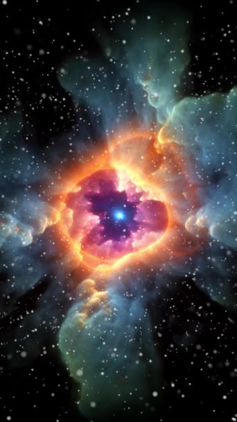 Galaxy Supernova Cosmic Nebula High Quality Footage — Stock Video