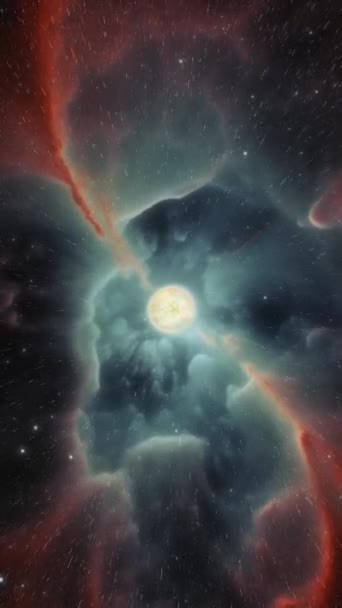 Csodálatos Galaxisok Űrben Egy Utazás Univerzumon Keresztül Videó Függőleges Formátumban — Stock videók