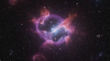 Derin uzayın kozmik arka planı. - Evet. Yüksek kalite 4k görüntü