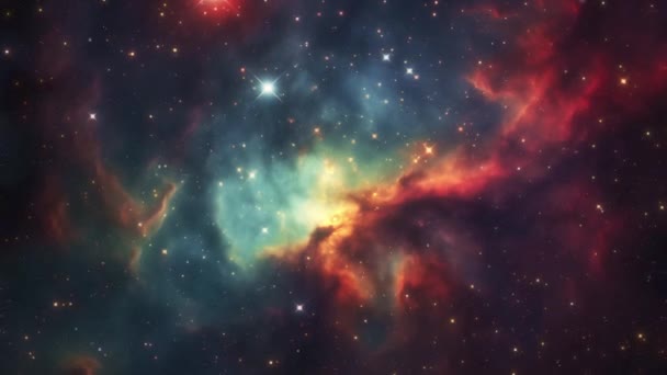 Vesmírné Pozadí Hvězdami Vesmírný Prach Lze Použít Svislém Vodorovném Formátu — Stock video
