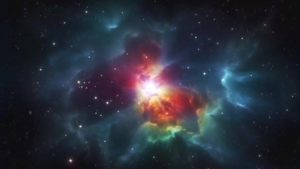 Merülj Galaxisok Kozmikus Kiterjedést Díszítő Csillagok Magával Ragadó Jelenetében Kiváló — Stock videók