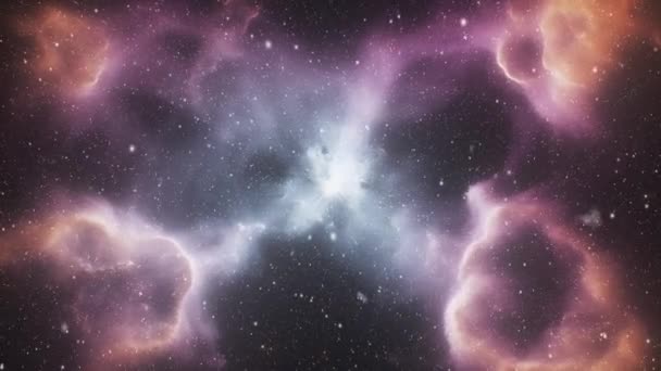 Viaje Través Del Cosmos Corazón Galaxias Distantes Imágenes Alta Calidad — Vídeos de Stock