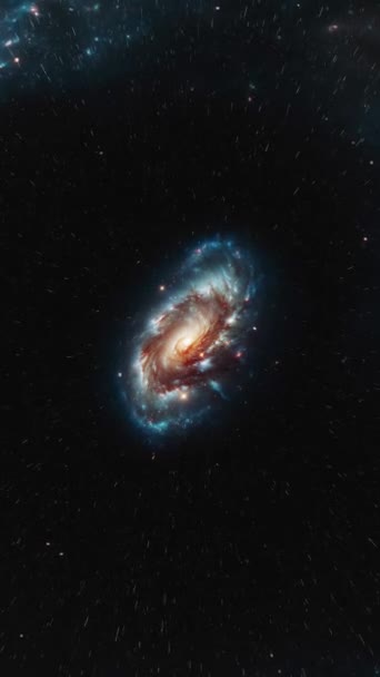 Fondo Cósmico Vuelo Galaxia Imágenes Alta Calidad — Vídeos de Stock