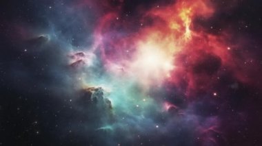 Kozmik boyut. Evrenin diğer ucuna bir yolculuk. Yüksek kalite 4k görüntü