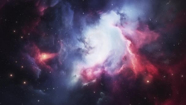 其他星系和世界惊人的空间背景 太空在宇宙中穿行 高质量的4K镜头 — 图库视频影像