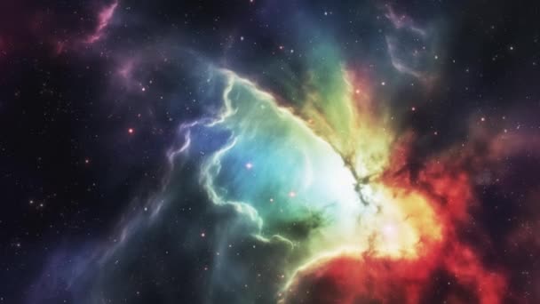 Όμορφο Διαστημικό Υπόβαθρο Διάστημα Μεταξύ Των Αστεριών Υψηλής Ποιότητας Πλάνα — Αρχείο Βίντεο