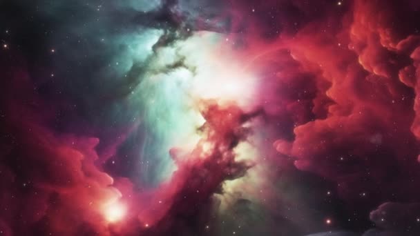 Удивительные Галактики Космические Ландшафты Высококачественные Кадры — стоковое видео