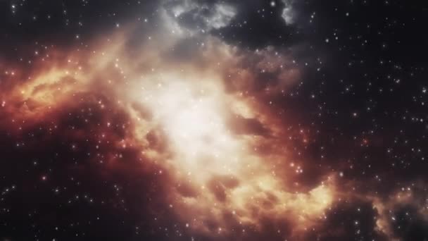 一颗超新星爆炸后形成的金色星系高质量的4K镜头 — 图库视频影像