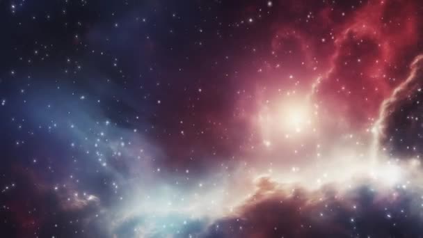 宇宙的背景与宇宙的尘埃和恒星 高质量的4K镜头 — 图库视频影像