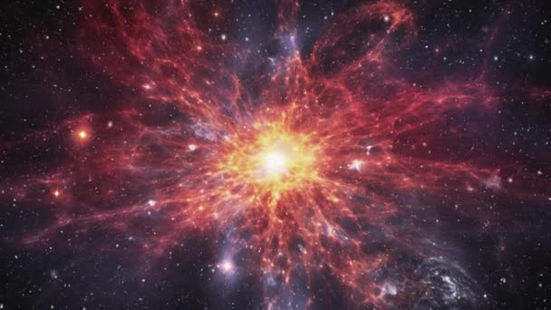 Universo Caliente Después Del Big Bang Imágenes Alta Calidad — Vídeo de stock
