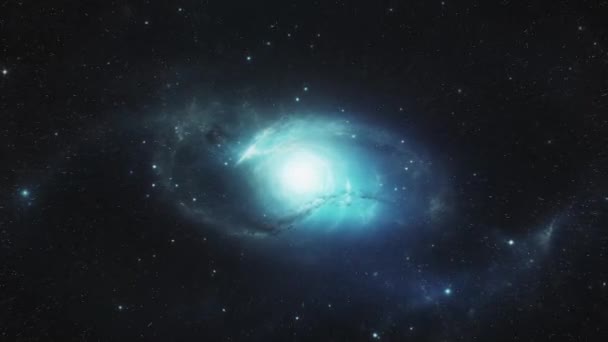 Fundo Espacial Abstrato Com Galáxias Imagens Alta Qualidade — Vídeo de Stock