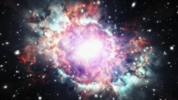 Una Explosión Supernova Que Formó Una Nebulosa Increíble Imágenes Alta — Vídeo de stock