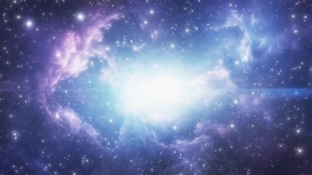 Bright Supernova Neutron Star Shines Brightly Boundless Space High Quality — Stock Video