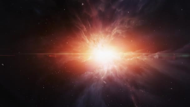 Supernovă Strălucitoare Care Explodat Formând Nebuloasă Înregistrare Înaltă Calitate — Videoclip de stoc
