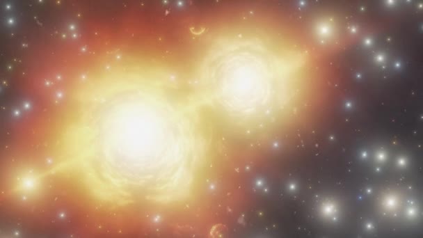 Kozmik Arka Plan Güzel Uzayda Yıldızlar Tozla Birlikte Yüksek Kalite — Stok video