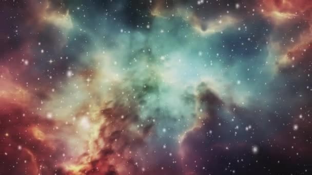 Lot Kosmos Tło Wszechświata Wysokiej Jakości Materiał — Wideo stockowe