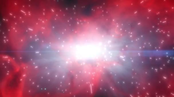 Űrvideó Háttér Galaxissal Csillagokkal Űrporral Kiváló Minőségű Felvételek — Stock videók