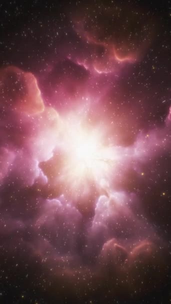 美しい銀河の宇宙垂直背景 高品質の映像 — ストック動画
