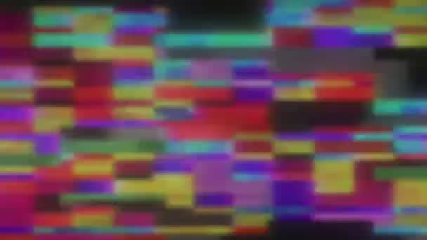 柔らかい効果の色のグリッチ 高品質の4K映像 — ストック動画