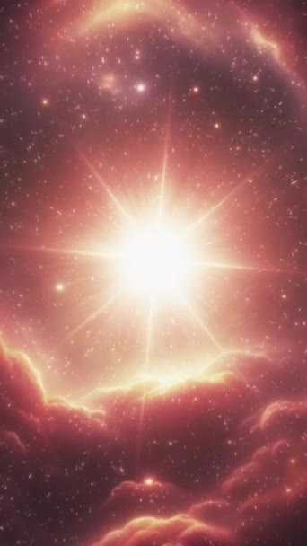 Una Supernova Una Stella Neutronica Centro Una Galassia Filmati Fullhd — Video Stock