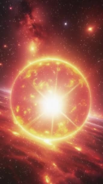 Supernowa Gwiazda Neutronowa Centrum Galaktyki Wysokiej Jakości Materiał Filmowy Fullhd — Wideo stockowe