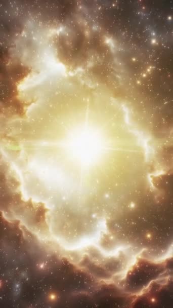 Een Supernova Een Neutronenster Het Midden Van Een Melkwegstelsel Hoge — Stockvideo