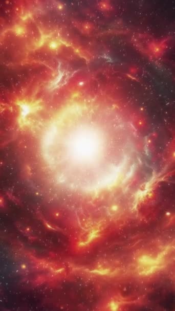 Fundal Vertical Cosmic Unei Galaxii Frumoase Imagini Înaltă Calitate — Videoclip de stoc