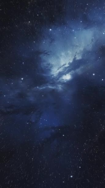 Sfondo Cosmico Volo Verso Galassia Filmati Alta Qualità — Video Stock