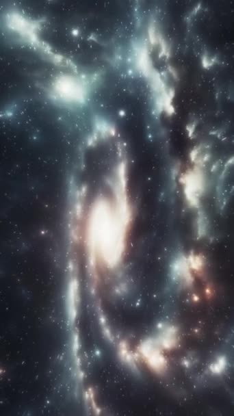 Fondo Cósmico Vuelo Galaxia Imágenes Alta Calidad — Vídeos de Stock