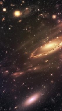 Kozmik arka plan. Galaksiye uçuş. Yüksek kalite 4k görüntü