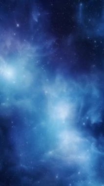 Uzayda mavi nebula. Güzel bir galaksi. Yüksek kaliteli FullHD görüntüler